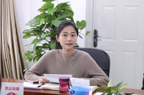 团委书记唐晶晶讲话