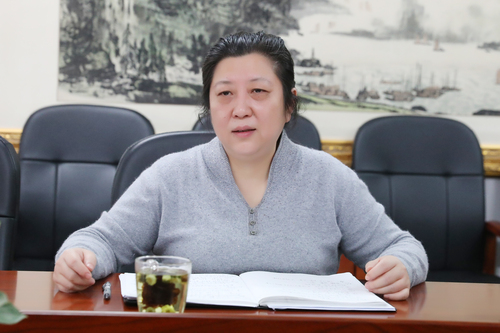 党委书记黄珊珊讲话