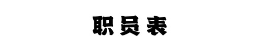 职员表